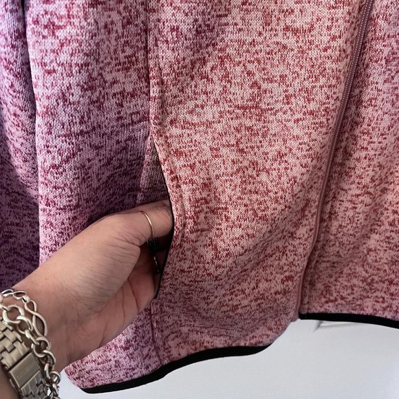 Dolce Vida, Pink Sweater Fleece Zip up, Extra Large, XL - Picture 2 of 7